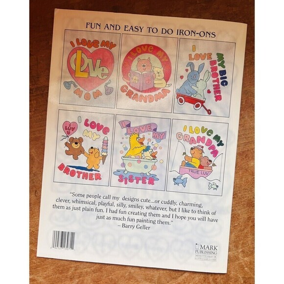 VTG 90s “I Love My..” Designs Iron-On Transfers #13071 Patch 'N' Paint Patterns - Picture 4 of 4